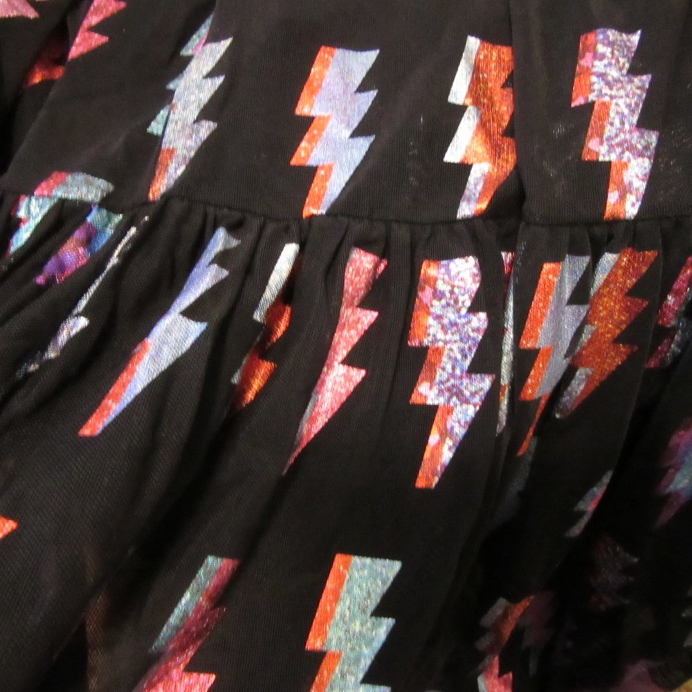 Blackmilk Ziggy Two Tier Sheer Midaxi Skirt Bowie Stardust Small Sold Out - Picture 14 of 15